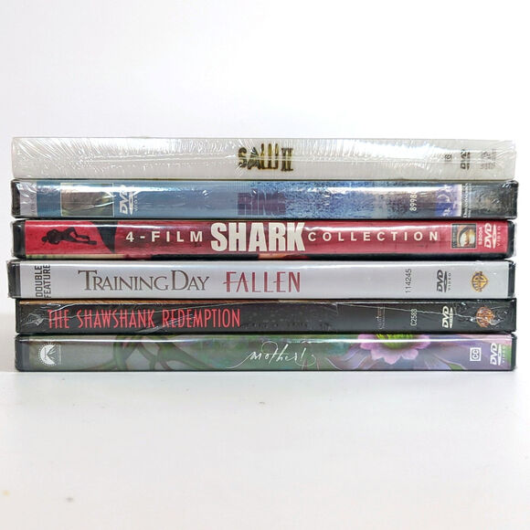 NEW Horror Thriller Drama 10 Movie DVD Lot Shawshank, Saw II, Ring, Shark Attack - Picture 3 of 3